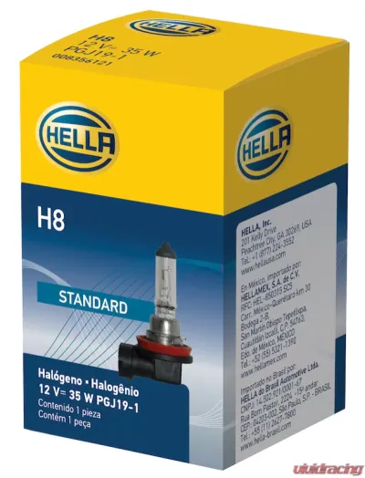 HELLA H8 Standard Series Halogen Light Bulb - H8