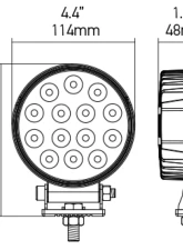 Hella WORKLIGHT VALUEFIT 5RD 2.0 LED MV CR BP                                     - 357105002 - Image 4