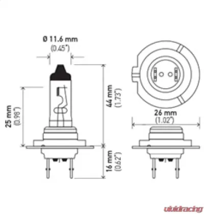 HELLA H7 70W High Wattage Series Halogen Light Bulb - H7 70W