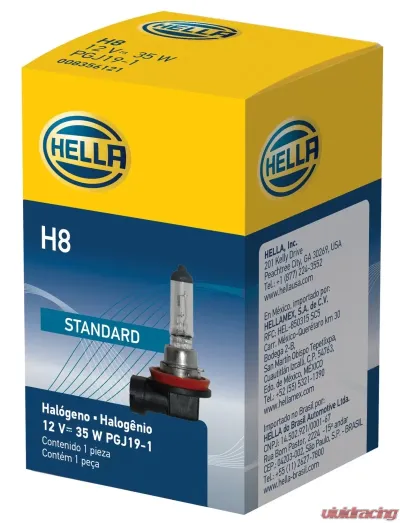 HELLA H8 Standard Series Halogen Light Bulb - H8