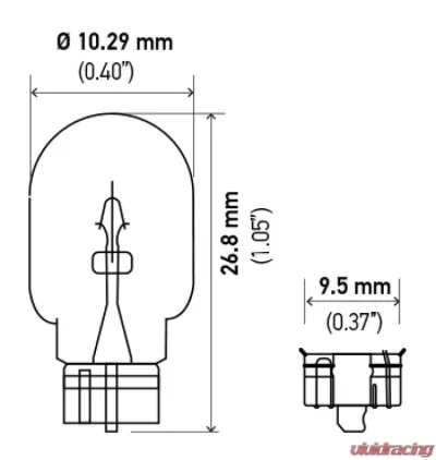 HELLA 2825 Standard Series Incandescent Miniature Light Bulb - 2825