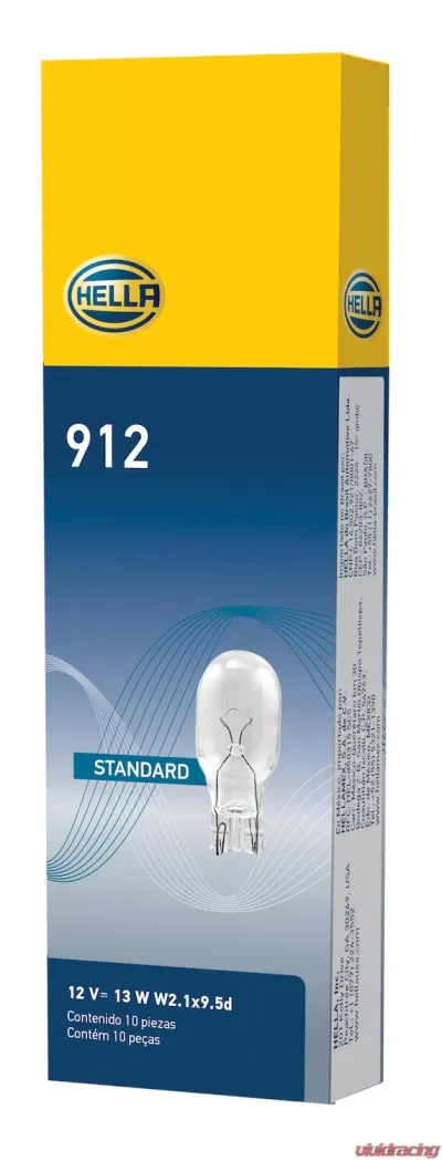 HELLA 912 Standard Series Incandescent Miniature Light Bulb - 912