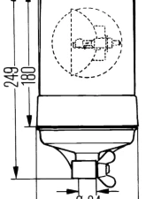 Hella Rotating Beacon, 24 V, H1                                     - 004957111 - Image 3