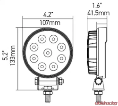 Hella WORKLIGHT VALUEFIT 5RD 1.0 LED MV CR BP - 357101002