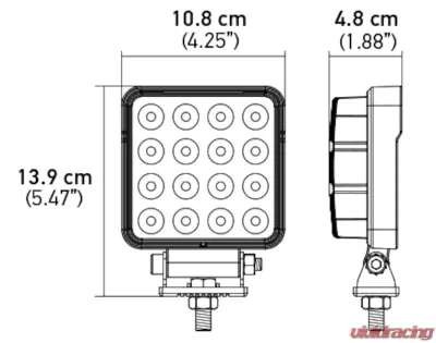 Hella WORKLIGHT VALUEFIT 4SQ 2.0 LED MV CR BP - 357106002