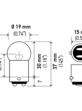 HELLA 90 Standard Series Incandescent Miniature Light Bulb                                     - 90 - Image 6