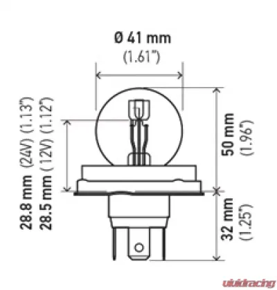 HELLA 7952 Standard Series Incandescent Miniature Light Bulb - 7952