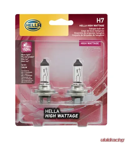 HELLA H7 100WTB High Wattage Series Halogen Light Bulb - H7 100WTB