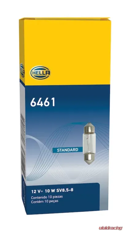 HELLA 6461 Standard Series Incandescent Miniature Light Bulb - 6461