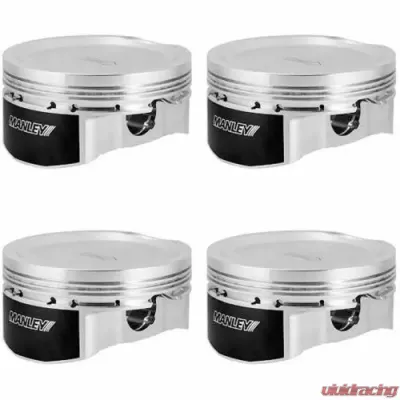 Manley 98.5mm - 108mm Dish | Flat Top Custom Piston Set of 4 Subaru WRX 2004+ - 581400SC-4