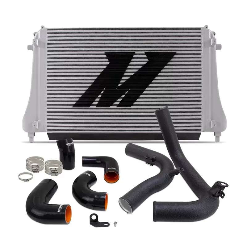 Mishimoto Performance Intercooler Kit, fits Volkswagen GTI MK8 (MQB) 2022+ Wrinkle Black - MMINT-MK8-22KWBK