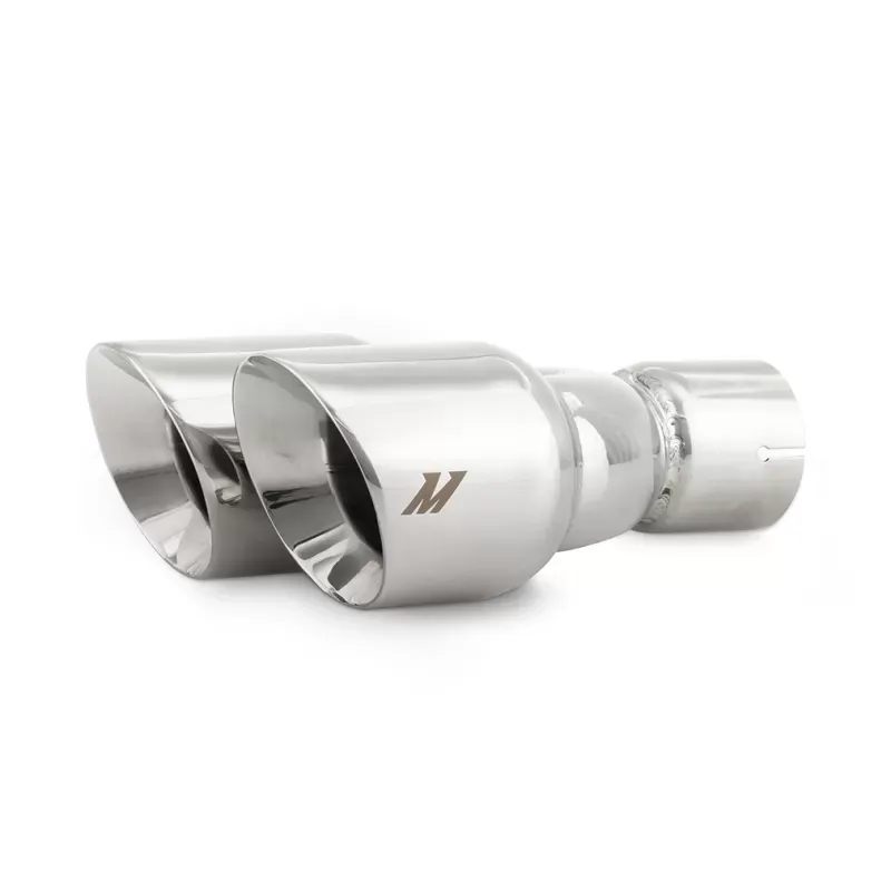 Mishimoto Dual Offset Exhaust Tips, 2.5" Inlet, 3" Outlet - MMEXH-TIP-FSTP