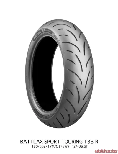 Bridgestone Battlax Sport Touring T33R Tire - 190/50ZR17 M/C 73W TL - 20065