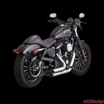 Vance and Hines Shortshots Staggered PCX Full System Exhaust Chrome for Harley Davidson Softail 2018-2023 - 17333