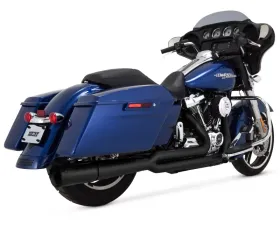 Vance & Hines Pro Pipe 2-1 Black PCX Full System Exhaust Harley Davidson Touring Models 2017-2023