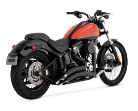 Vance & Hines Big Radius 2-2 Black PCX Full System Exhaust Harley Davidson Softail 1986-2017
