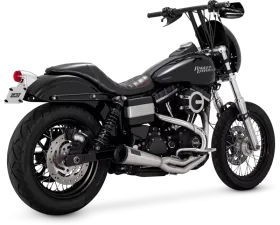 Vance & Hines Stainless 2 Into 1 Upsweep PCX Full System Exhaust Harley Davidson Dyna Models 1991-2017