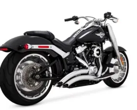 Vance & Hines Big Radius 2 Into 2 Chrome PCX Full System Exhaust Harley Davidson Softail Fat Boy | Breakout 2018-2023