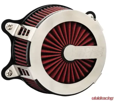Vance & Hines VO2 Cage Fighter Air Intake Brushed Harley Davidson Touring | Tri Glide | Softail 2017-2023 - 70366