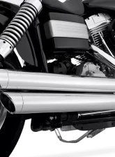 Vance and Hines Bigshots Staggered PCX Full System Exhaust Chrome for Harley Dyna 2006-2017                                     - 17338 - Image 2