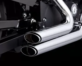 Vance & Hines Shortshots Staggered PCX Full System Exhaust Chrome Harley Davidson Softail Heritage | Street Bob 2018-2023