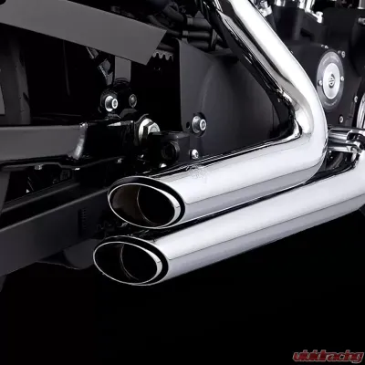 Vance & Hines Shortshots Staggered PCX Full System Exhaust Chrome Harley Davidson Softail 2012-2017 - 17325