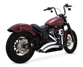 Vance & Hines Big Radius 2-Into-2 Chrome PCX Full System Exhaust Harley Davidson Softail Heritage | Street Bob 2018-2023