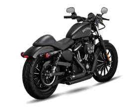 Vance & Hines Shortshots Staggered PCX Full System Exhaust Black Harley Davidson Softail Heritage | Street Bob 2018-2023