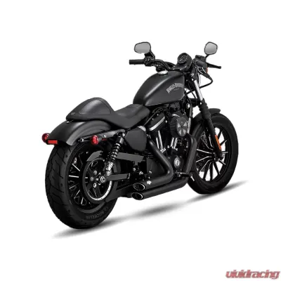 Vance & Hines Shortshots Staggered PCX Full System Exhaust Black Harley Davidson Sportster 2014-2022 - 47329