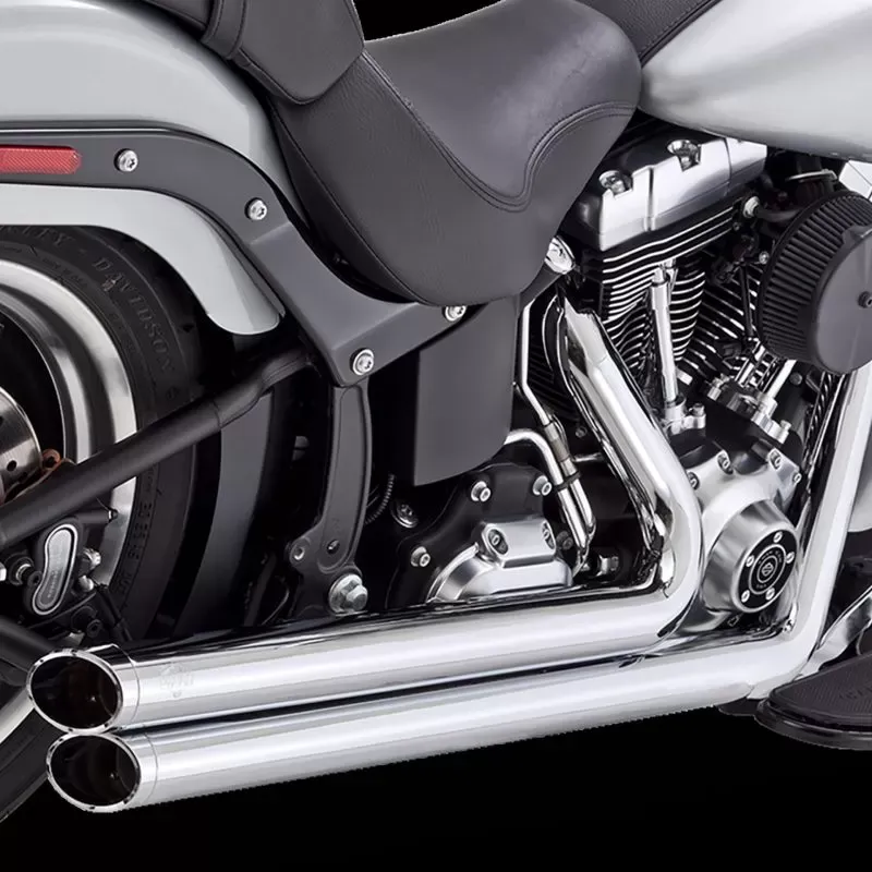 Vance & Hines Bigshots Staggered PCX Full System Exhaust Chrome Harley Davidson Softail 1986-2017 - 17339
