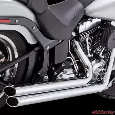 Vance & Hines Bigshots Staggered PCX Full System Exhaust Chrome Harley Davidson Softail 1986-2017 - 17339