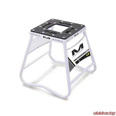 Matrix Concepts C2 Mini Steel Stand with Nameplate - White - C2M-100