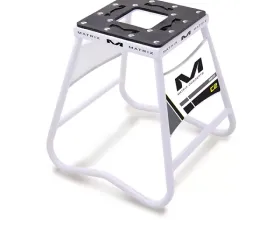 Matrix Concepts C2 Steel Stand with Nameplate - White