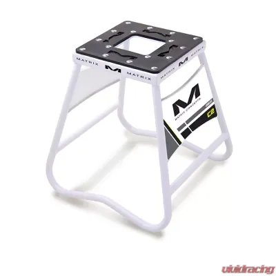 Matrix Concepts C2 Steel Stand with Nameplate - White - C2-100