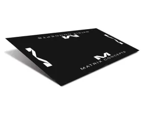 Matrix Concepts M80 Carpeted 4 Foot X 8 Foot Mat - Black/White