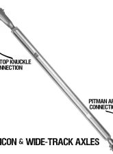 Rock Krawler Rubicon And Wide Track Axles, Pro-x Top Mount Drag Link Jeep Wrangler JL/JLU/JT 2018                                     - RK08128T - Image 2