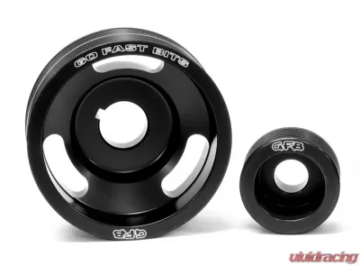 Go Fast Bits GFB 02-10 WRX/STI 2 Piece Under-Drive Pulley Kit with Belts for Subaru Models - 2001