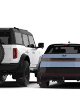 Rally Armor 21-24 Ford Bronco RB-PL Running Board-Plastic Rear Bumper BCE Logo                                     - MF85-RB-PL-BCE24-BLK - Image 2