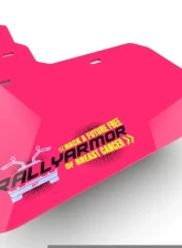 Rally Armor 07-17 Mitsubishi Lancer Pink Mud Flap BCE Logo                                     - MF8-BCE24-PK-BLK - Image 2