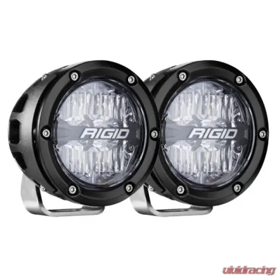 RIGID Industries 360-SERIES 4" OFF-ROAD LAMP, DRIVE BEAM, RGBW BACKLIGHT, SET/2 - 36401