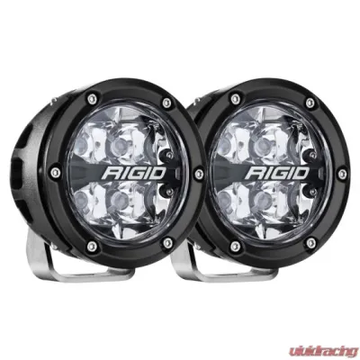 RIGID Industries 360-SERIES 4" OFF-ROAD LAMP, SPOT BEAM, RGBW BACKLIGHT, SET/2 - 36402