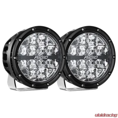 RIGID Industries 360-SERIES 6" OFF-ROAD LAMP, SPOT BEAM, RGBW BACKLIGHT, SET/2 - 36412