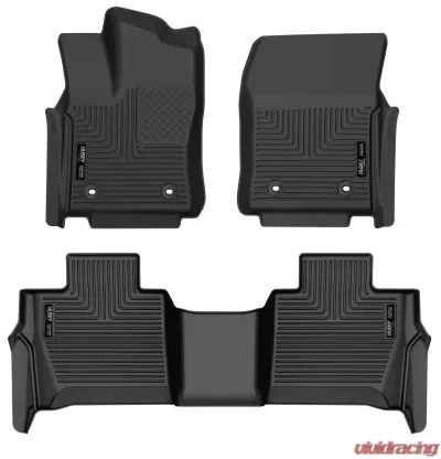 Husky Liners Front & Rear Floor Liners for 2023-2024 Ford F-150, Black - 95281
