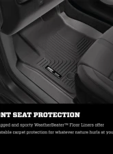 Husky Liners Front & Rear Floor Liners for 2023-2024 Ford F-150, Black                                     - 95281 - Image 5