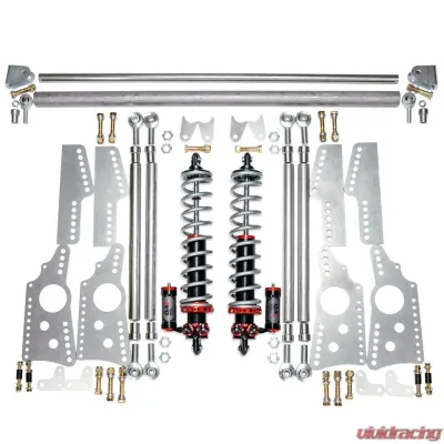 QA1 R370-150 HD Pro Rear Drag 4-Link System, MOD Shocks, 150lb Springs - R370-150