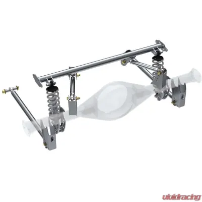 QA1 R173-170 HD Pro Rear Triangulated 4-Link, Front Mount, Single Adj. Coilovers - R173-170
