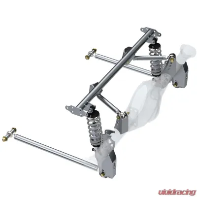 QA1 R173-170 HD Pro Rear Triangulated 4-Link, Front Mount, Single Adj. Coilovers - R173-170
