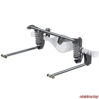 QA1 R173-170 HD Pro Rear Triangulated 4-Link, Front Mount, Single Adj. Coilovers - R173-170