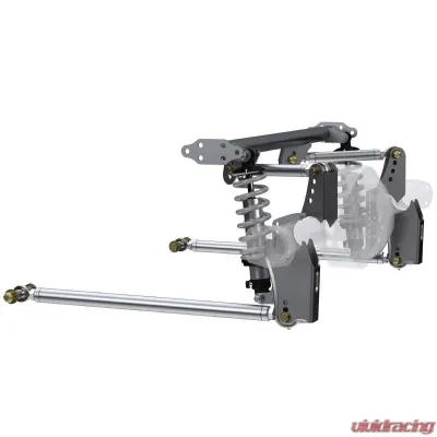 QA1 R173-170 HD Pro Rear Triangulated 4-Link, Front Mount, Single Adj. Coilovers - R173-170