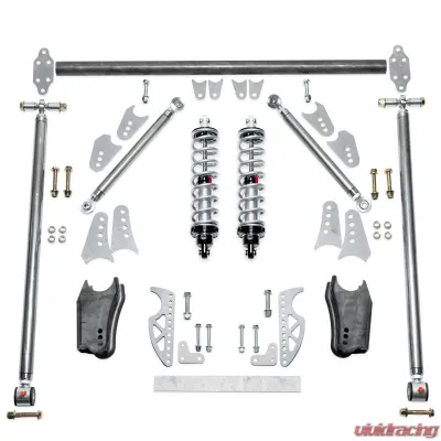 QA1 R173-170 HD Pro Rear Triangulated 4-Link, Front Mount, Single Adj. Coilovers - R173-170